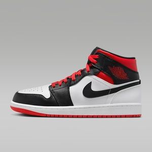 Air Jordan 1 mid white/black/gym red
